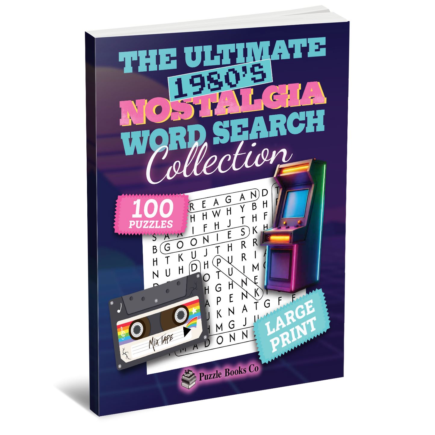 The Ultimate 1980s Nostalgia Word Search Collection for Adults and Seniors