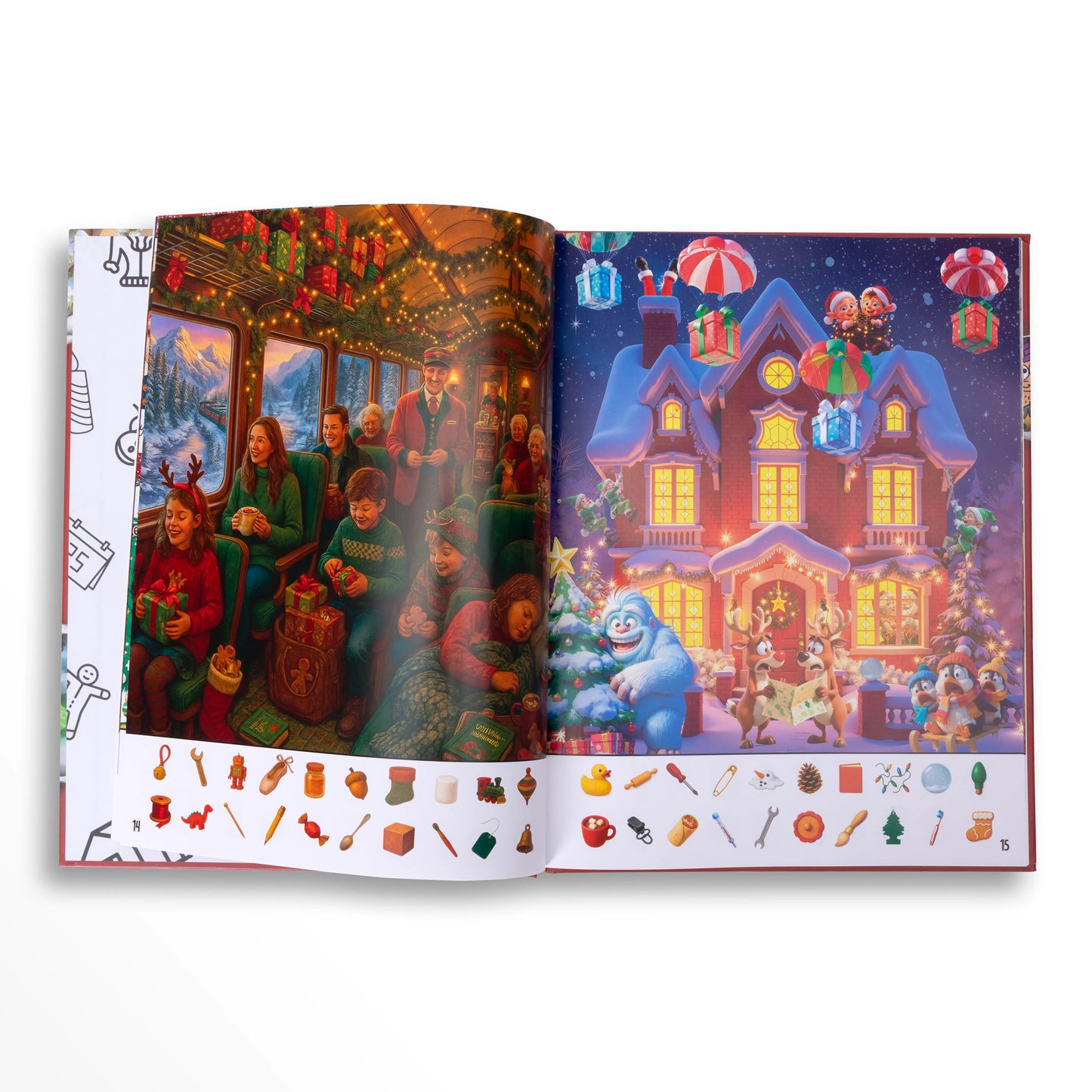 Lost And Found - Christmas Edition: Hidden Pictures Puzzle Book for Adults and Teens