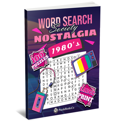 Word Search Society - 1980's Nostalgia [Large Print]