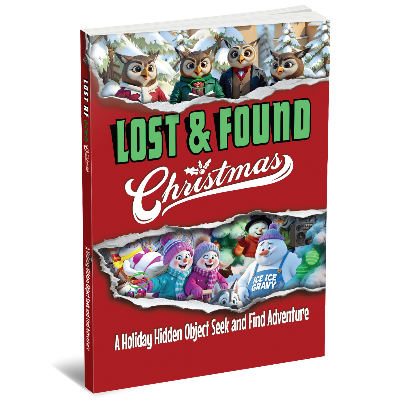 Lost And Found - Christmas Edition: Hidden Pictures Puzzle Book for Adults