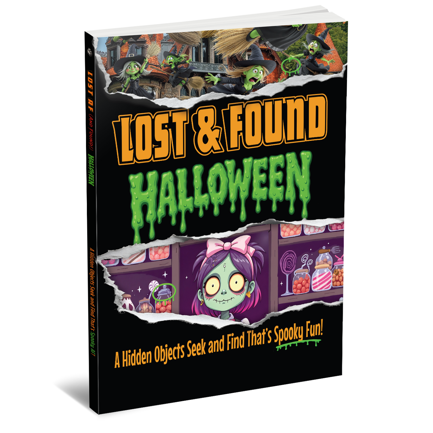 Lost And Found - Halloween Edition: Hidden Picture Seek & Find Puzzles for Adults and Teens