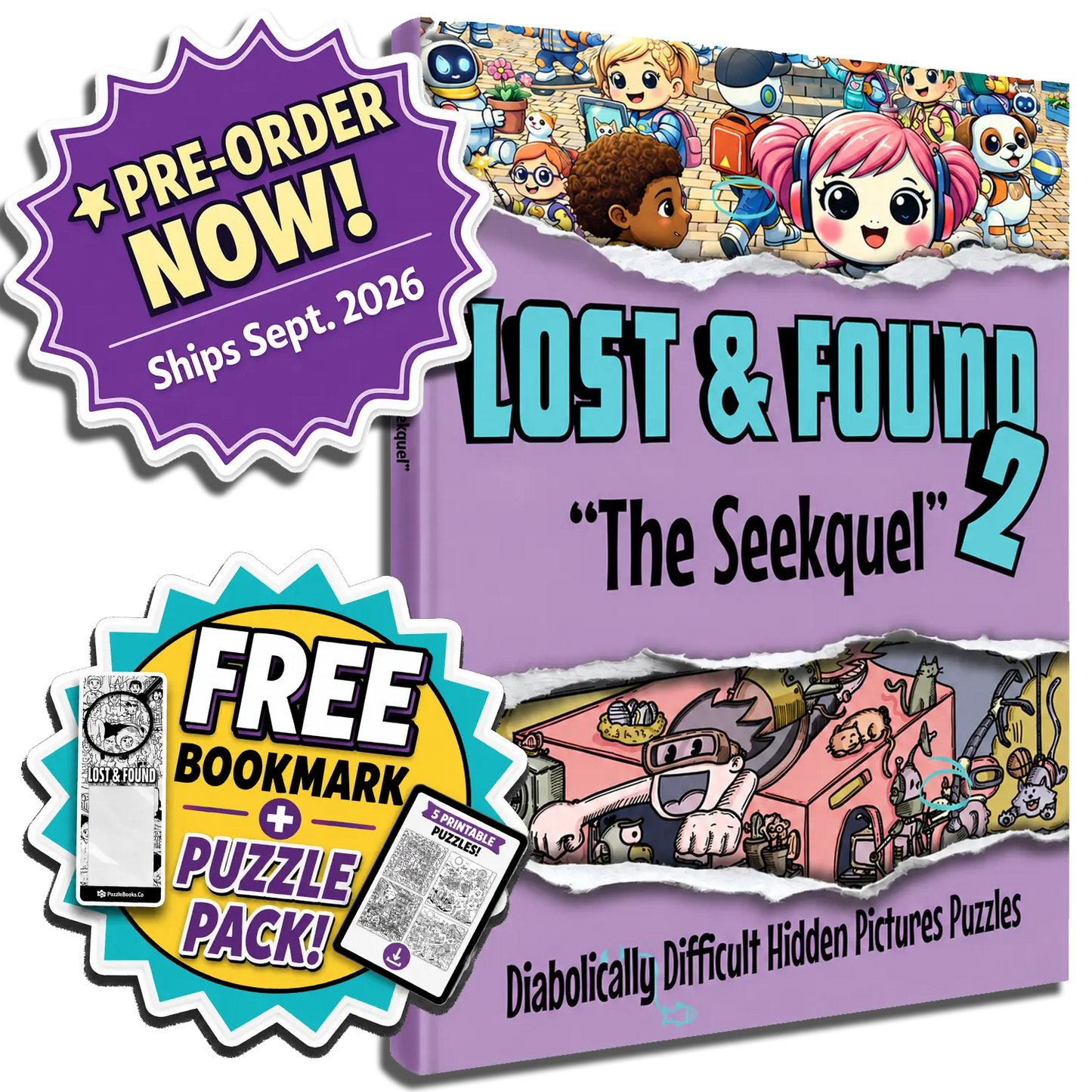 Lost And Found 2: "The Seekquel" - Difficult Hidden Pictures Seek & Find Puzzles