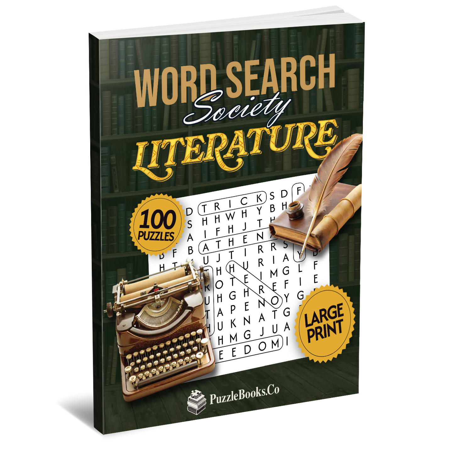 Word Search Society - Literature [Large Print]
