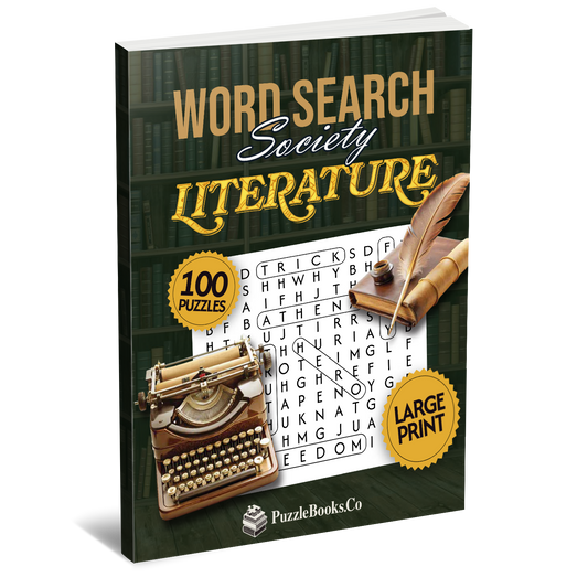 Word Search Society - Literature [Large Print]