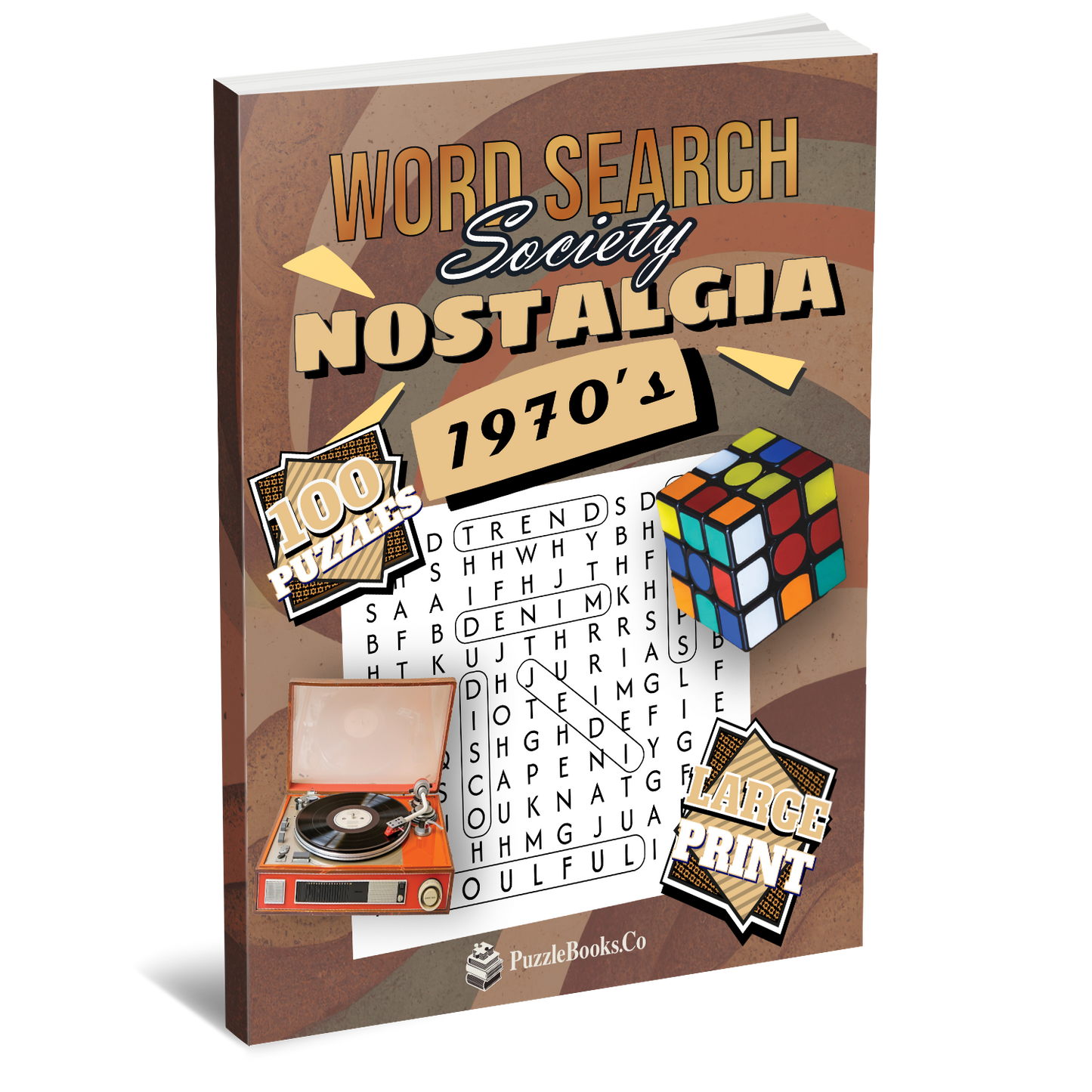 Word Search Society - 1970's Nostalgia [Large Print]