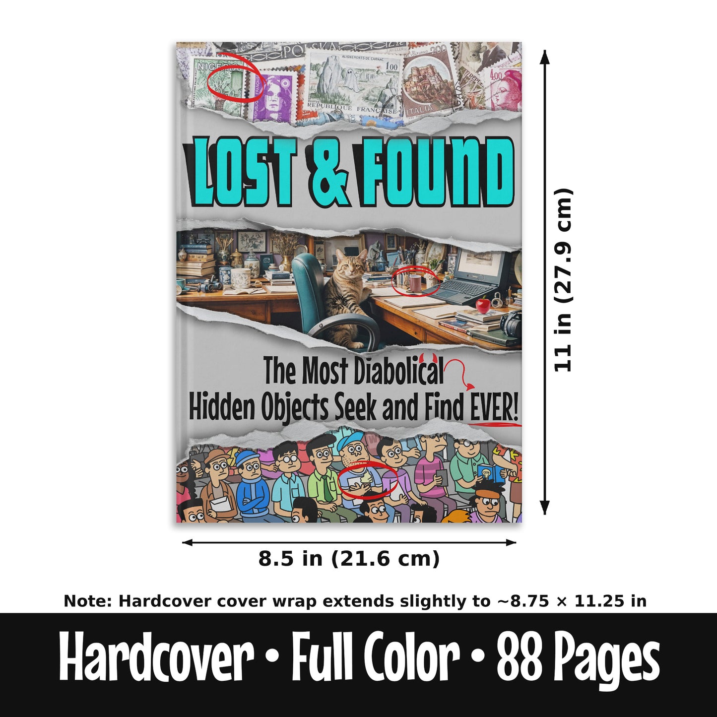 Lost And Found: Hidden Picture Seek & Find Puzzles for Adults