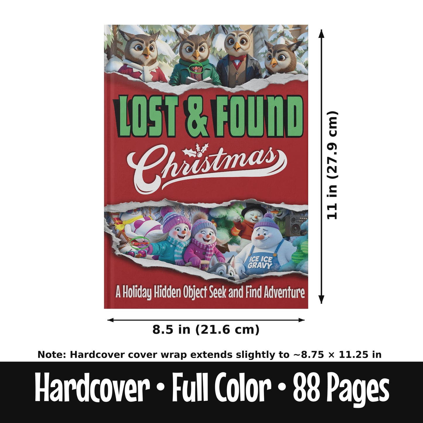 Lost And Found - Christmas Edition: Hidden Pictures Puzzle Book for Adults