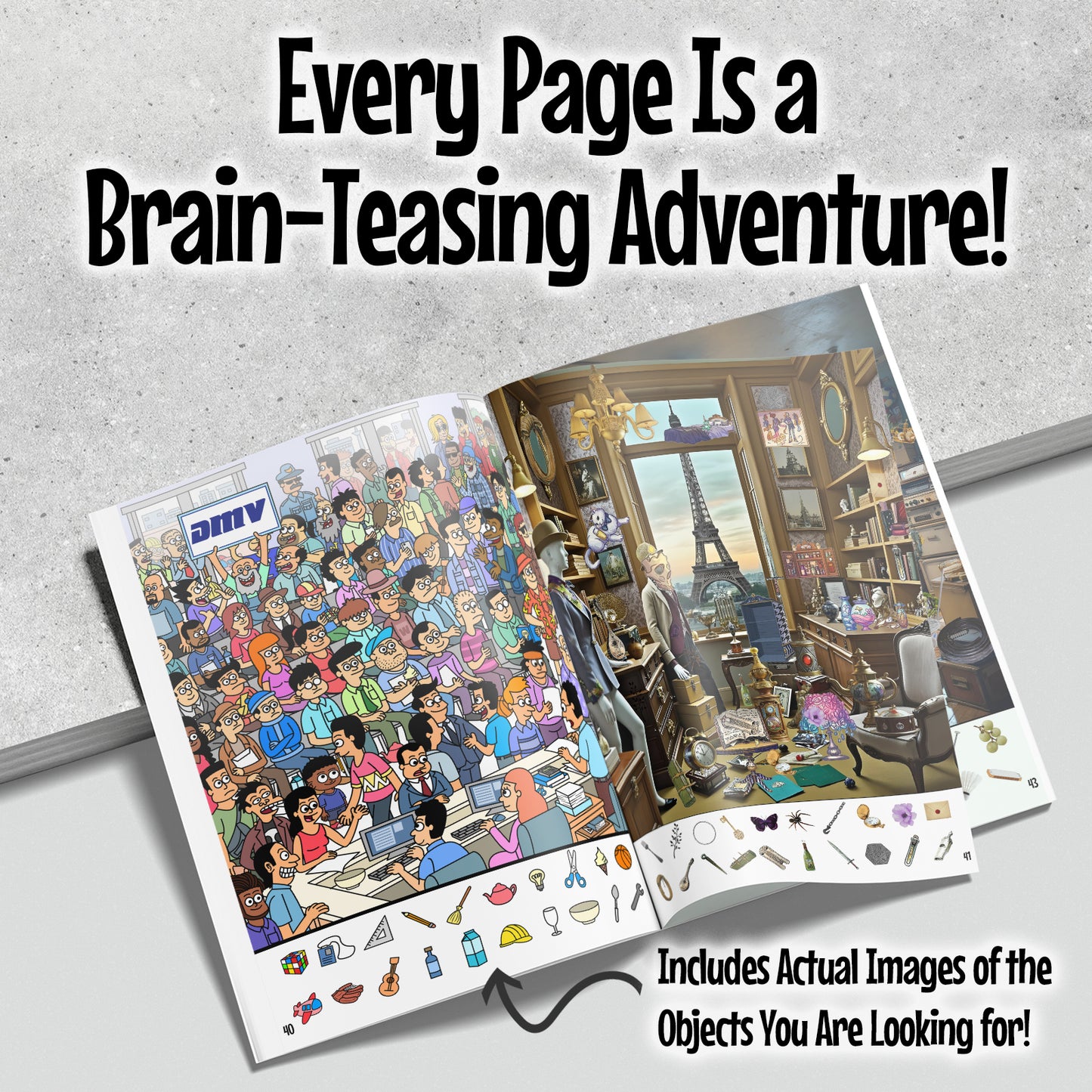 Lost And Found: Hidden Object Book for Adults