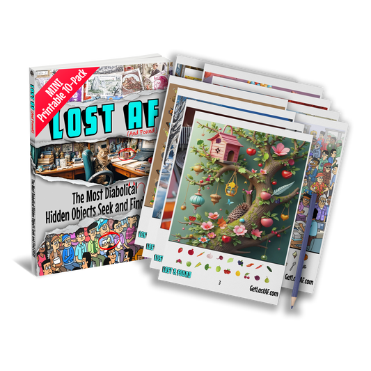 Lost AF Mini Pack – 10 Printable Puzzles (Instant Download)