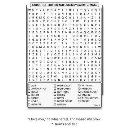 Word Search Society - A Word Search of Romance and Fantasy