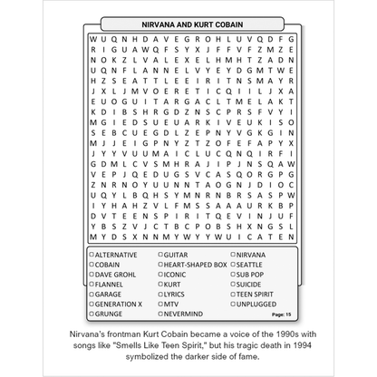 Word Search Society - 1990's Nostalgia [Large Print]