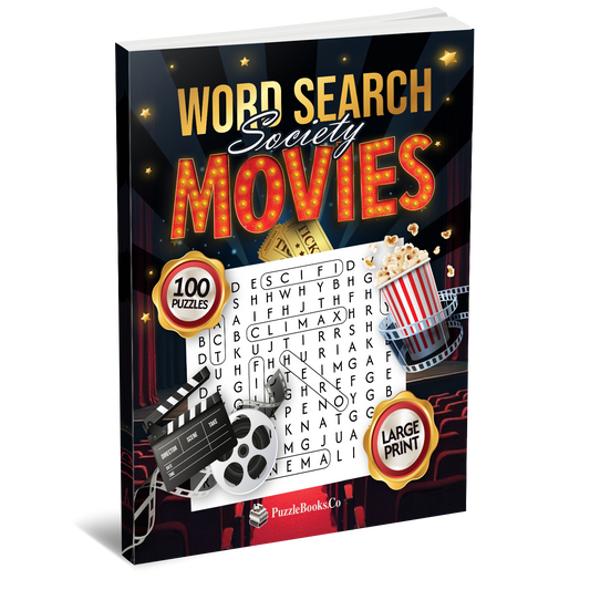 Word Search Society - Movies [Large Print]