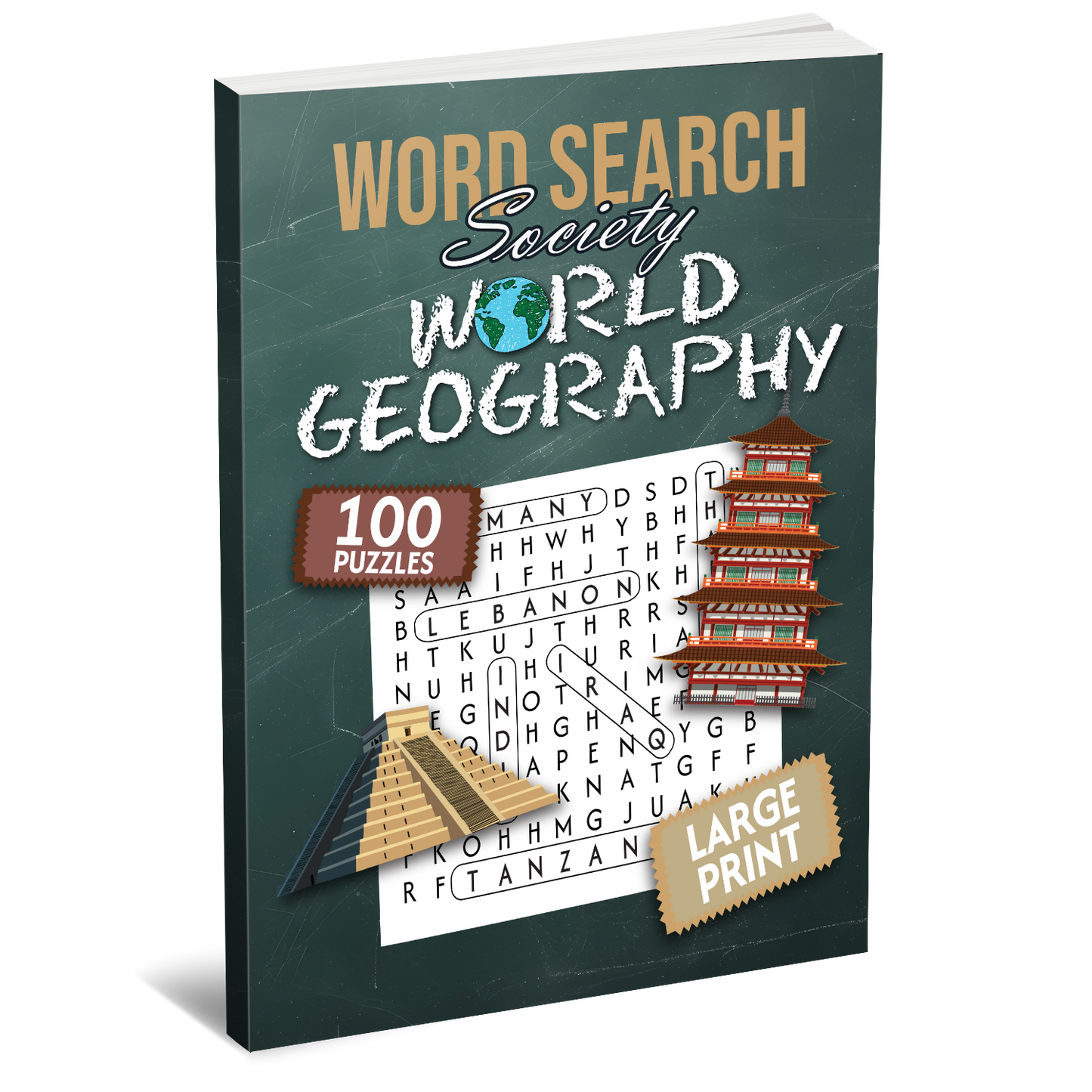Word Search Society - World Geography [Large Print]